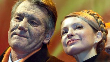 Viktor Juschtschenko mit Julia Timoschenko