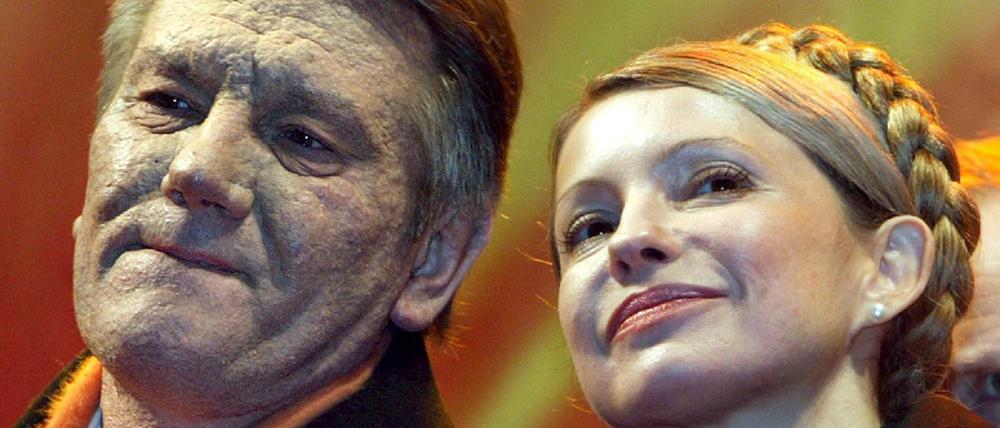 Viktor Juschtschenko mit Julia Timoschenko
