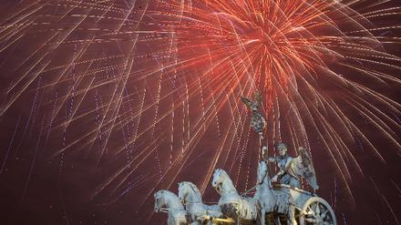 Feuerwerk am Brandenburger Tor