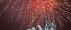 Feuerwerk am Brandenburger Tor