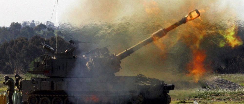 Israelische Artillerie