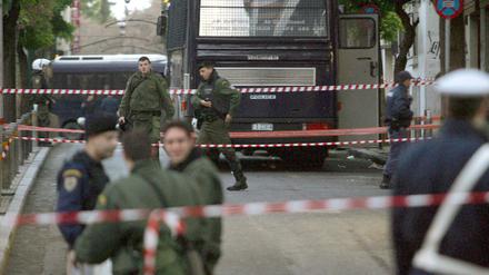 Griechischer Polizist verletzt, 5.1.09