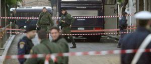 Griechischer Polizist verletzt, 5.1.09