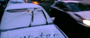 Erster Schneefall in Berlin