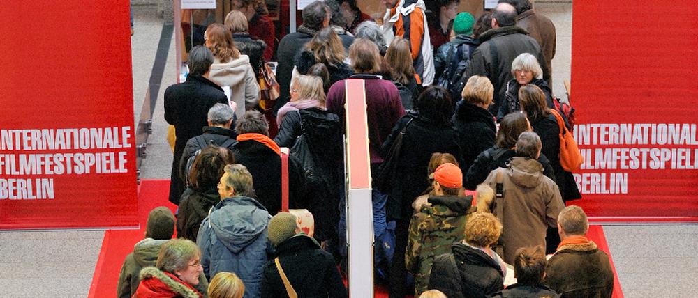Berlinale anstehen