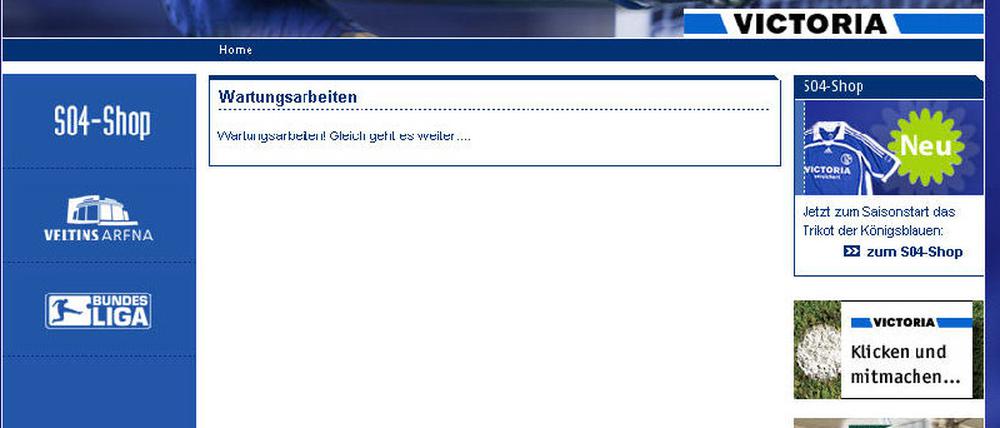 Homepage Schalke 04
