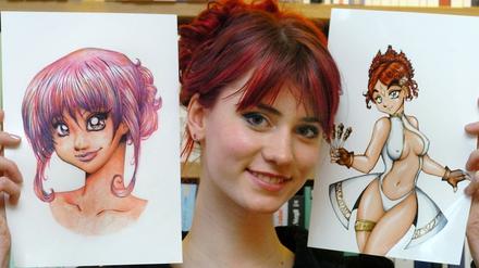 Leipziger Buchmesse -  Manga-Zeichnerin