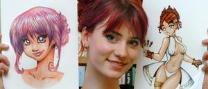 Leipziger Buchmesse - Manga-Zeichnerin