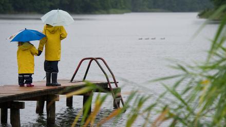 Gut beschirmt. Brandenburg ist bei jedem Wetter einen Ausflug wert. 
