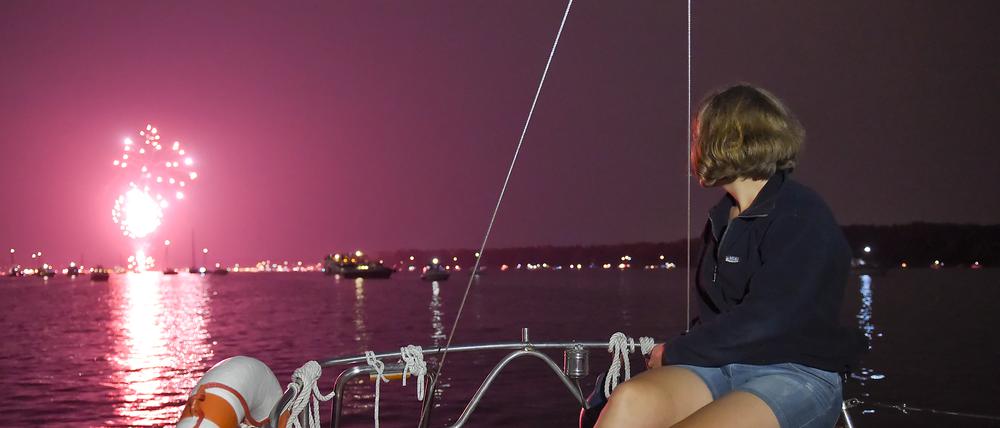 Wannsee in Flammen mit Ooooh-Effekt.