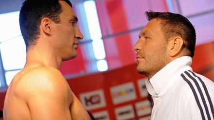 Offizielles Wiegen: Wladimir Klitschko vs Ruslan Chagaev