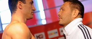 Offizielles Wiegen: Wladimir Klitschko vs Ruslan Chagaev