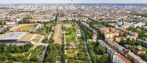Der Mauerpark und seine Umgebung.