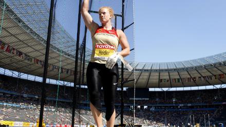 Hammerwerferin Betty Heidler ist mit Rekordweite ins Finale eingezogen