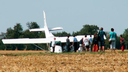 Vier Tote bei Flugzeugunglueck in Ellwangen