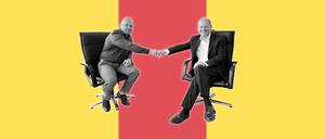 Intensivpfleger Ricardo Lange trifft Olaf Scholz.