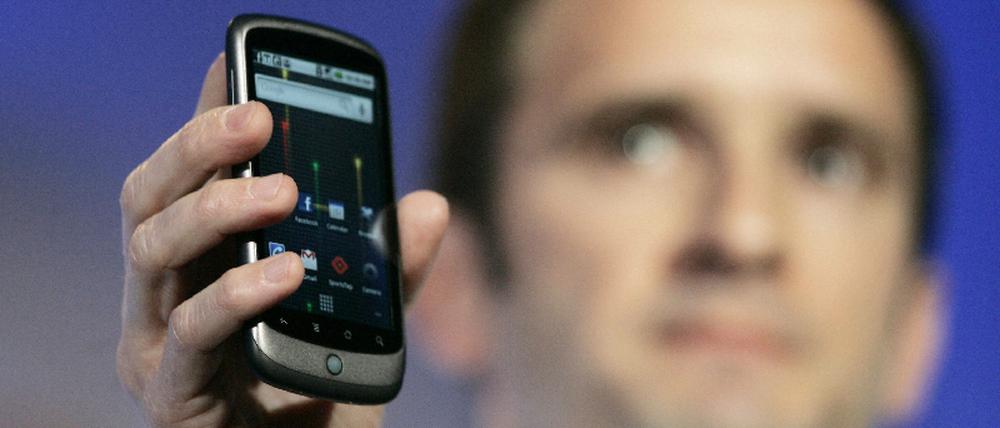 Google stellt Nexus One Android Mobiltelefon vor