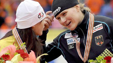 Eisschnelllauf-WM - 500 Meter - Jenny Wolf siegt