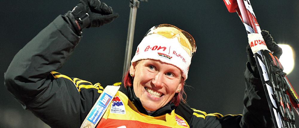 Kati Wilhelm beendet Karriere