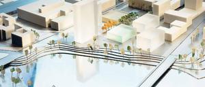 Neuer Wedding. Das Gelände des Pharmakonzerns am Nordhafen soll ein neues Gesicht erhalten. Simulation: Architekturbüro Barkow Leibinger