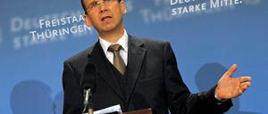 Kinderdienst: Ministerpraesident Dieter Althaus arbeitet wieder