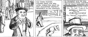 Tummelplatz für Exzentriker: Eine Seite aus "Der Jude von New York".