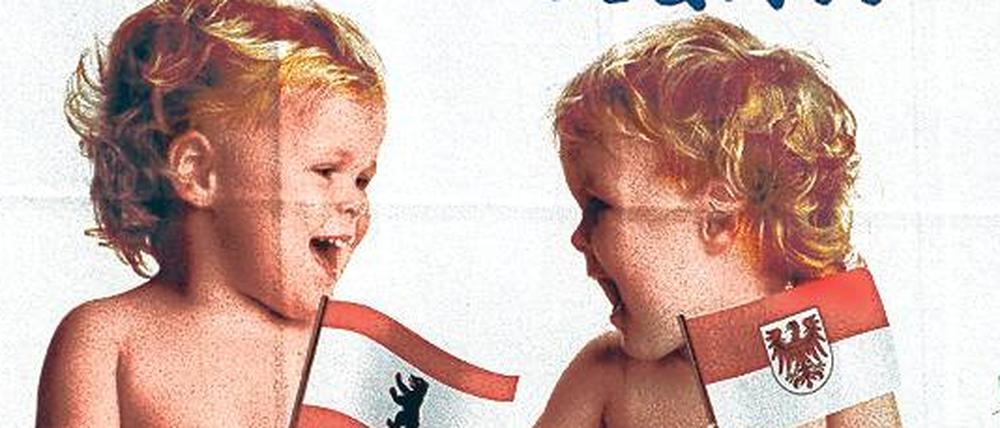 Kinder, wie die Zeit vergeht. 1996 wurde mit diesen Plakaten für die Fusion geworben. Doch die anschließende Volksabstimmung ging schief.
