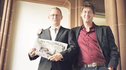 Tagesspiegel-Chefs: Stephan Andreas Casdorff (links) und Lorenz Maroldt. Foto: dpa