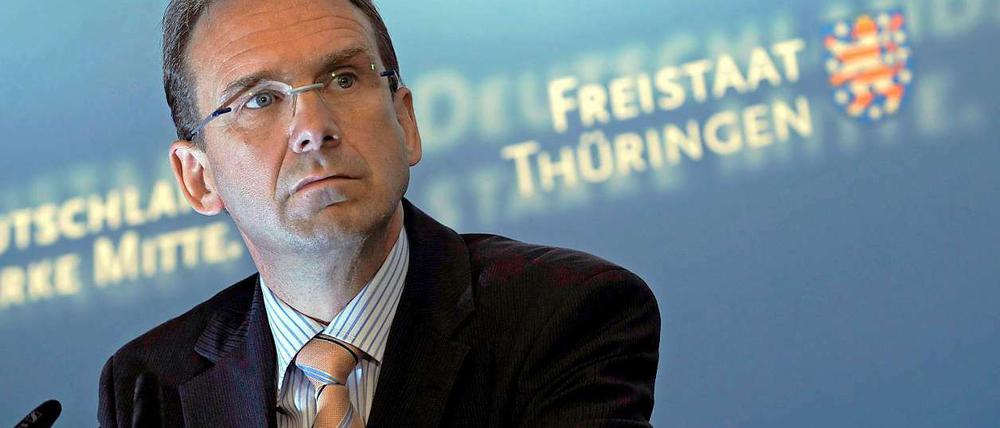 Thüringens Ex-Ministerpräsident Dieter Althaus verabschiedet sich aus der Politik.