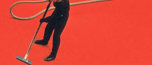 Staubfänger. Der Teppich der Berlinale wäre für jedes Gerät eine Herausforderung. Foto: dpa