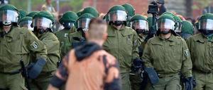 Die Polizei setzte auf Präsenz - offenbar mit Erfolg.