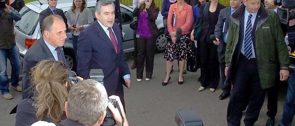 Gordon Brown: Erst der Fauxpas, dann die Entschuldigung.