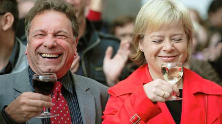 Doppelspitze: Klaus Ernst mit Gesine Lötzsch.