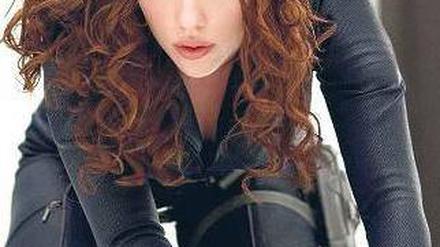 Katzenfrau. Scarlett Johansson als Black Widow in „Iron Man 2“. 