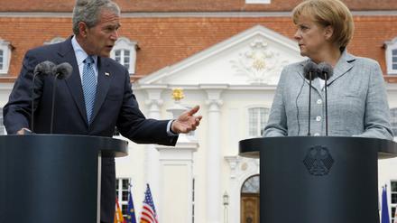 Merkel und Bush