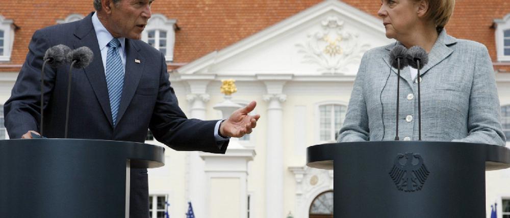 Merkel und Bush