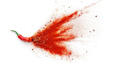 Alles von der Chilischote ist echt scharf: Fruchtfleisch, Kerne, Pulver.