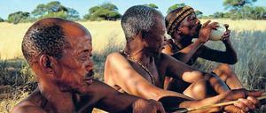 TV-Ethnologie. Die südafrikanischen Buschmänner der San waren die Ureinwohner des afrikanischen Kontinents, heißt es in der Arte-Dokumentation. Foto: WDR