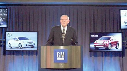Krise, Schrumpfkur, Verstaatlichung – das war einmal. GM-Chef Ed Whitacre will den einst weltgrößten Autobauer bis Jahresende wieder an die Wall Street bringen. Foto: dpa