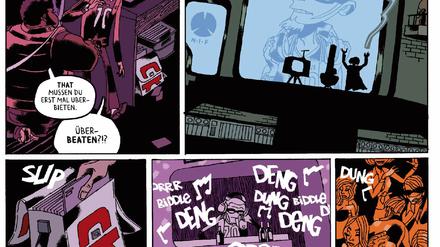 Im Rhythmus der Panels. Eine Seite aus dem besprochenen Buch.