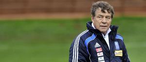 Otto Rehhagel scheint genug von der griechischen Nationalmannschaft zu haben.