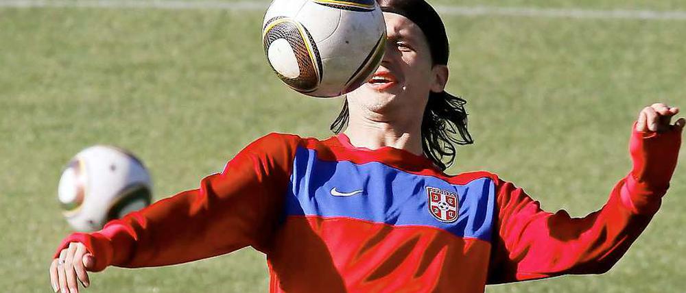 Klare Ansage an Deutschland: Ex-Herthaner Pantelic sieht Serbien siegen.
