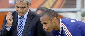 Das war wohl nichts: Raymond Domenech und Thierry Henry.