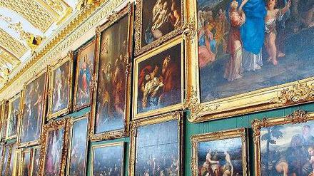 Alte Pracht. Vor zwei Jahren wurde in der Bildergalerie von Sanccouci mit einer Ausstellung an die Rückgabe von Beutekunst durch die Sowjetunion vor 50 Jahren erinnert. Jetzt werden dort bald weitere wieder aufgetauchte Kriegsverluste hängen. Foto: Gartenschläger/dpa