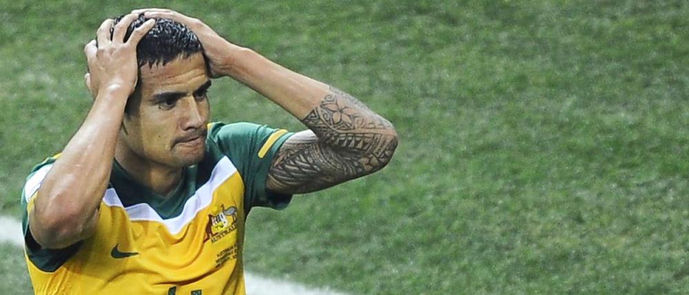 Tim Cahill hat seinen Anteil am Aus. Seine Rote Karte im Auftaktspiel brachte Australien gegen Deutschland mit auf die Verliererstraße.