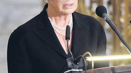 Heidi Mahler sprach bei der Trauerfeier ein Gedicht für die Mutter.