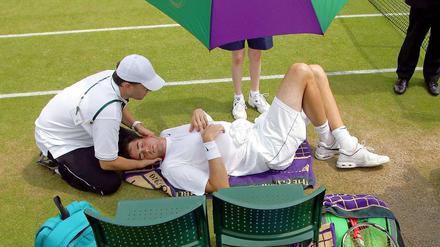 Schmerzen im Nacken, müde im Kopf: Tennisrekordler John Isner.
