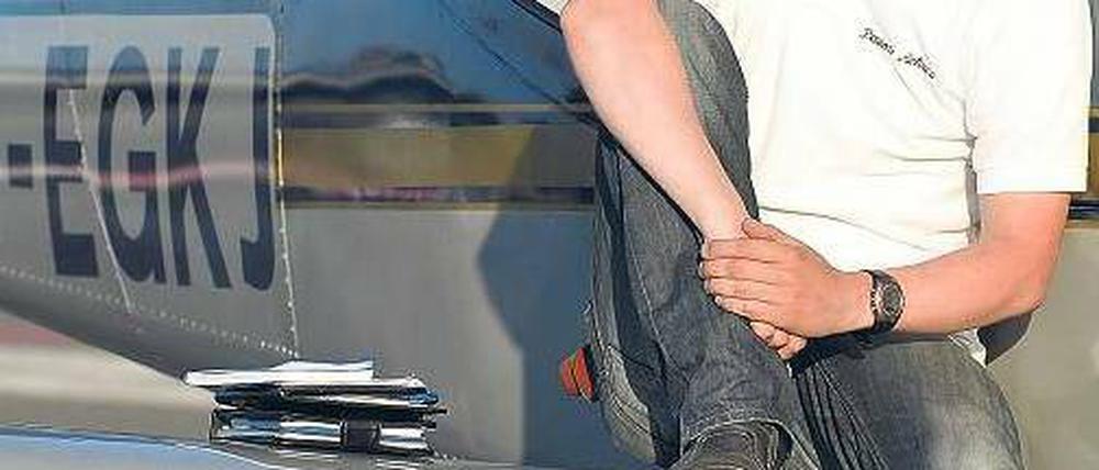 Punktlandung. Pilot Manuel R. brachte die Maschine zu Boden. Foto: ddp