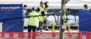 Zwölf Tote, 14 meist schwer Verletzte. Den Rettungskräften im Bahnhof des Badeorts bietet sich ein Bild des Schreckens. Foto: dpa