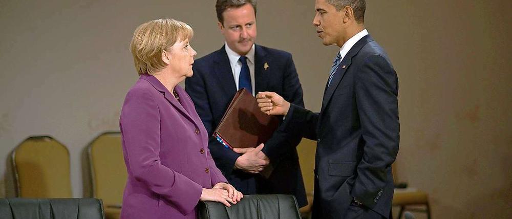 Streit? Nein! Das sagt zumindest Angela Merkel über den G-8-Gipfel.